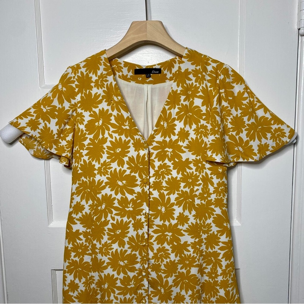 Floral Yellow Dress - Picture 4 of 10